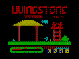 LIVINGSTONE 1 — ZX SPECTRUM GAME ИГРА