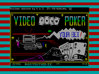 Video Poker — ZX SPECTRUM GAME ИГРА