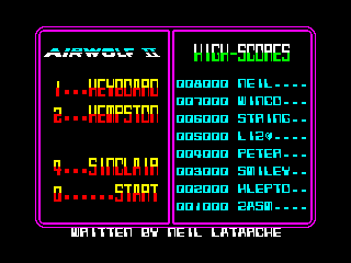 Airwolf II — ZX SPECTRUM GAME ИГРА