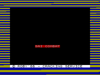 Sai Combat — ZX SPECTRUM GAME ИГРА