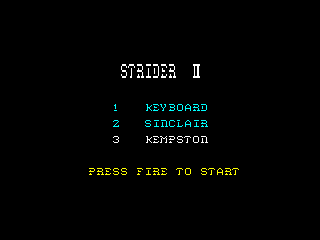 Strider II — ZX SPECTRUM GAME ИГРА