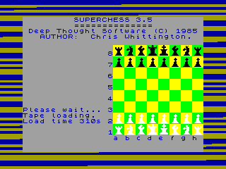 SUPER CHESS — ZX SPECTRUM GAME ИГРА