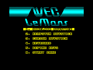 WEC Le Mans — ZX SPECTRUM GAME ИГРА