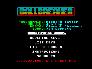 Ball Breaker — ZX SPECTRUM GAME ИГРА