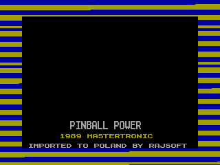 PINBALL POWER — ZX SPECTRUM GAME ИГРА