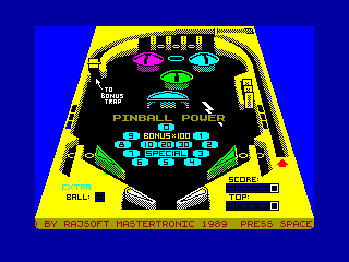 PINBALL POWER — ZX SPECTRUM GAME ИГРА