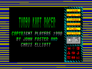 Turbo Kart Racer — ZX SPECTRUM GAME ИГРА