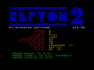 Repton 2 — ZX SPECTRUM GAME ИГРА