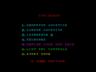 CON-QUEST — ZX SPECTRUM GAME ИГРА