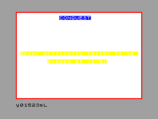 CONQUEST — ZX SPECTRUM GAME ИГРА