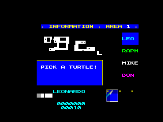 TURTLES — ZX SPECTRUM GAME ИГРА