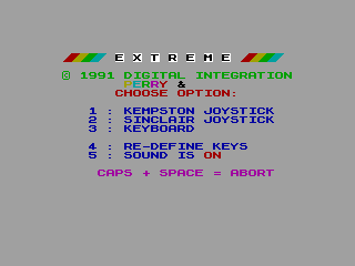 EXTREME — ZX SPECTRUM GAME ИГРА