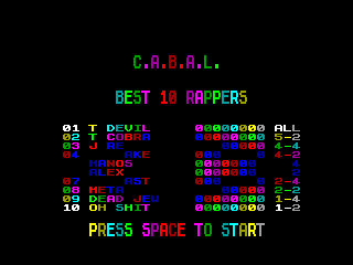 Cabal — ZX SPECTRUM GAME ИГРА