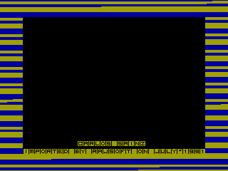 Carlos Sainz — ZX SPECTRUM GAME ИГРА