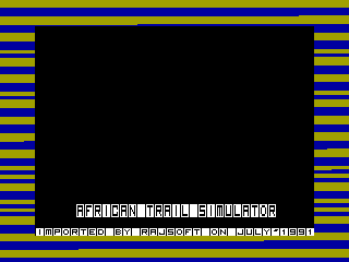 African Trail Simulator — ZX SPECTRUM GAME ИГРА