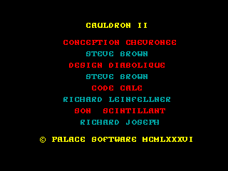 Cauldron II: The Pumpkin Strikes Back — ZX SPECTRUM GAME ИГРА