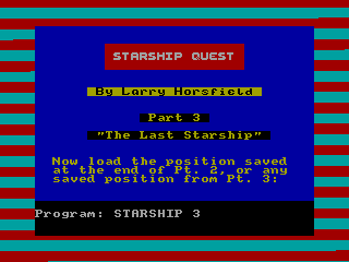 Starship Quest — ZX SPECTRUM GAME ИГРА