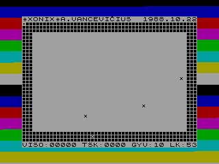 XONIX — ZX SPECTRUM GAME ИГРА