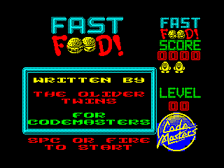 Fast Food — ZX SPECTRUM GAME ИГРА