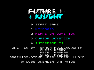 Future Knight — ZX SPECTRUM GAME ИГРА