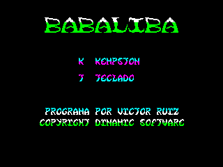 Babaliba — ZX SPECTRUM GAME ИГРА