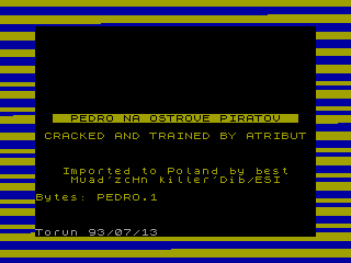 Pedro na Ostrove Piratov — ZX SPECTRUM GAME ИГРА