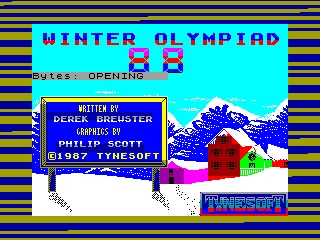 Winter Olympiad '88 — ZX SPECTRUM GAME ИГРА