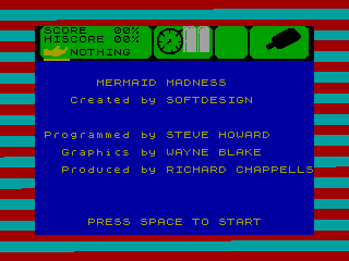 Mermaid Madness — ZX SPECTRUM GAME ИГРА