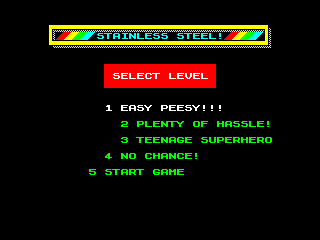 Stainless Steel — ZX SPECTRUM GAME ИГРА