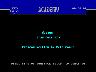 Academy — ZX SPECTRUM GAME ИГРА