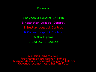 Chronos — ZX SPECTRUM GAME ИГРА