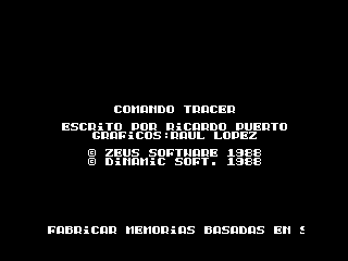 Comando Tracer — ZX SPECTRUM GAME ИГРА