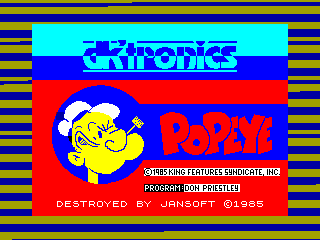 Popeye — ZX SPECTRUM GAME ИГРА