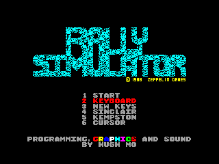 Rally Simulator — ZX SPECTRUM GAME ИГРА