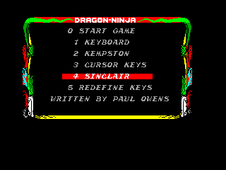 Dragon Ninja — ZX SPECTRUM GAME ИГРА