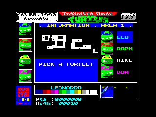 TURTLES — ZX SPECTRUM GAME ИГРА