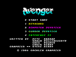 Avenger — ZX SPECTRUM GAME ИГРА