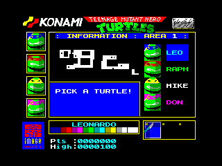 TURTLES — ZX SPECTRUM GAME ИГРА