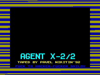 Agent X II — ZX SPECTRUM GAME ИГРА