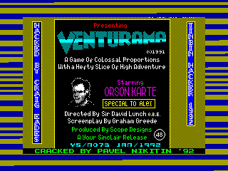 Venturama — ZX SPECTRUM GAME ИГРА