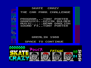 Skate Crazy — ZX SPECTRUM GAME ИГРА