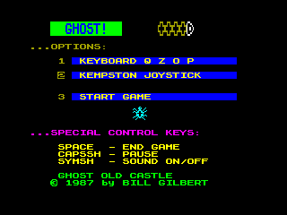 GHOST OLD CASTLE — ZX SPECTRUM GAME ИГРА