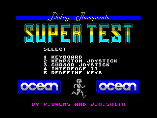 Daley Thompson's Supertest — ZX SPECTRUM GAME ИГРА