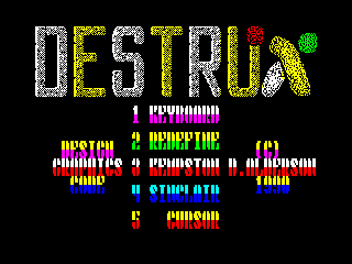 DESTRUX — ZX SPECTRUM GAME ИГРА