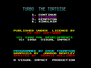 Turbo the Tortoise — ZX SPECTRUM GAME ИГРА