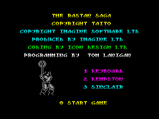 RASTAN SAGA — ZX SPECTRUM GAME ИГРА