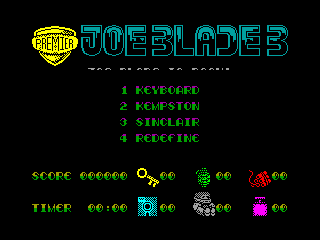 Joe Blade III — ZX SPECTRUM GAME ИГРА