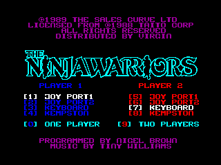 Ninja Warriors, The — ZX SPECTRUM GAME ИГРА