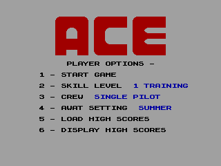 ACE — ZX SPECTRUM GAME ИГРА