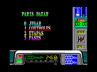 Paris-Dakar — ZX SPECTRUM GAME ИГРА